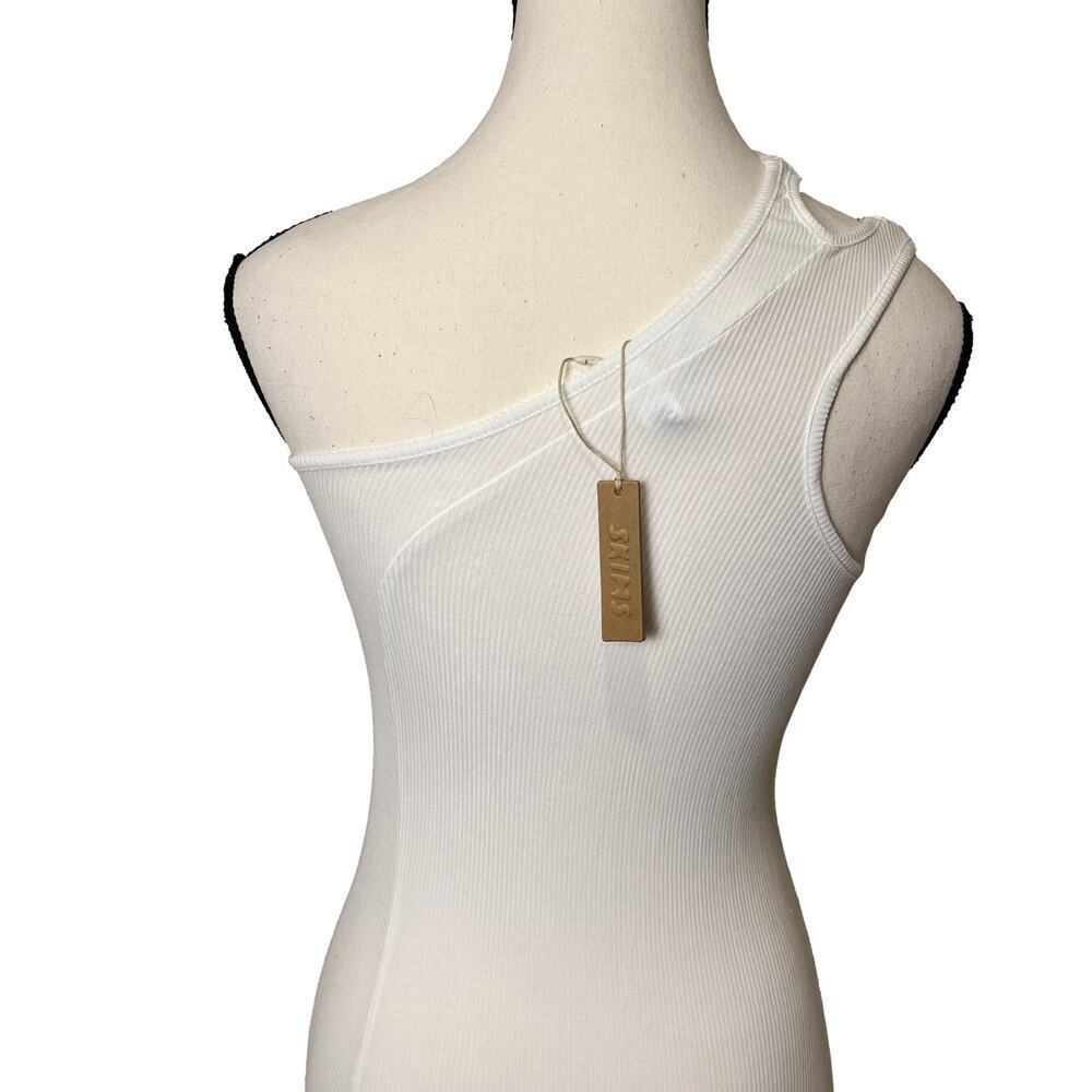 SKIMS Soft Lounge Cut Out One Shoulder Dress Marble NEW w/Tags Size S - Picture 4 of 9